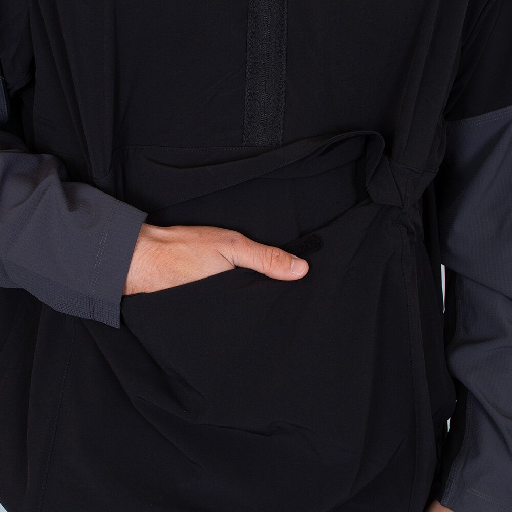 Classic Oregon O, Nike, Black, Coat/Jacket, Water Resistant, Men, Football, Taffeta, Anorak, Water Repellent, Sideline, Pullover, 926087